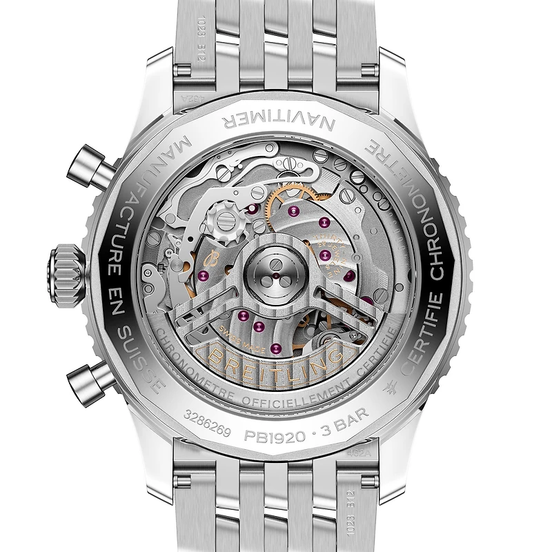 Navitimer Automatic Perpetual Calendar B19 43 mm Stainless Steel and Platinum