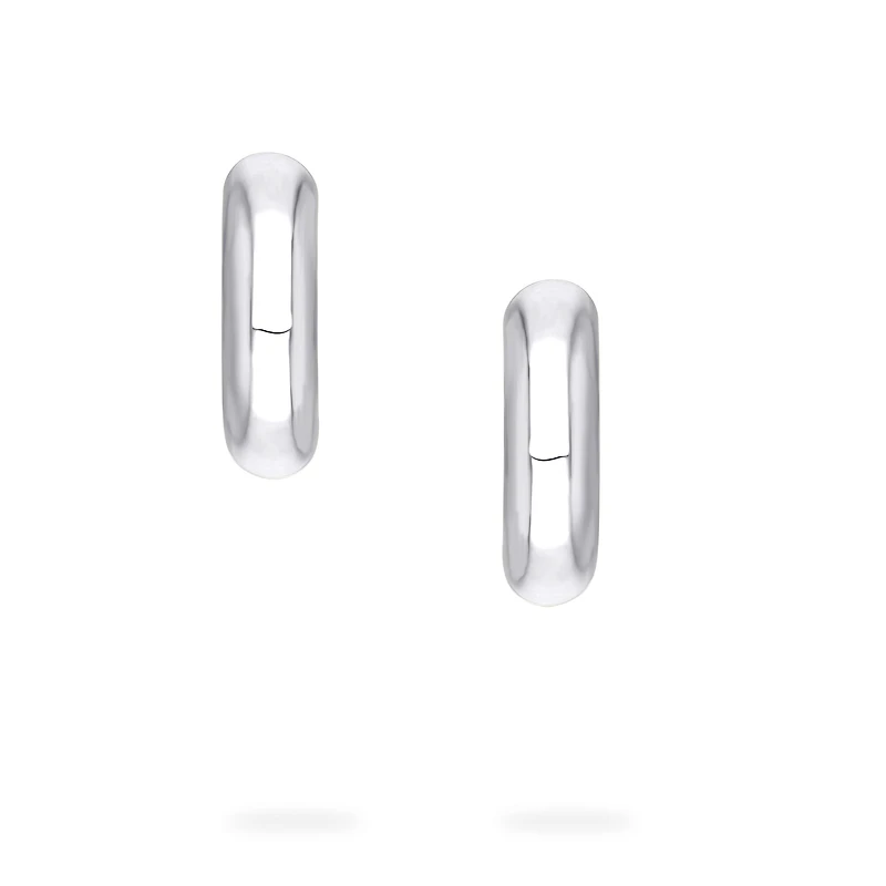 Silver Hoop Earrings, 18MM