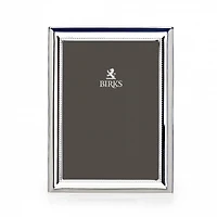 Silver-Plated Bead Picture Frame (13cm X 18cm)