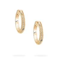 Yellow Gold Spiral Hoops