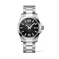 Conquest Quartz 43 mm Stainless Steel