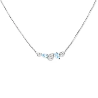 Josephine Ronde D'Aigrettes White Gold, Aquamarine and Diamond Pendant