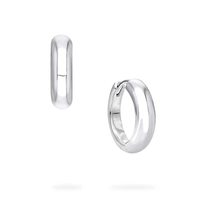 Silver Hoop Earrings, 18MM