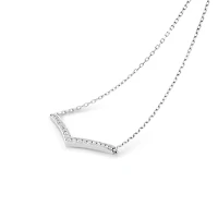 Josephine Aigrette White Gold and Diamond Pavé Pendant