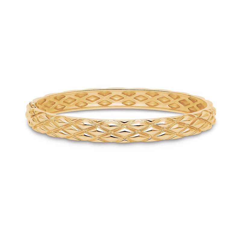 Yellow Gold Serpent Bangle, Large