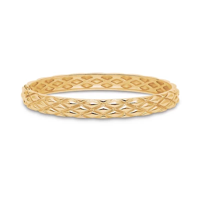 Yellow Gold Serpent Bangle, Large