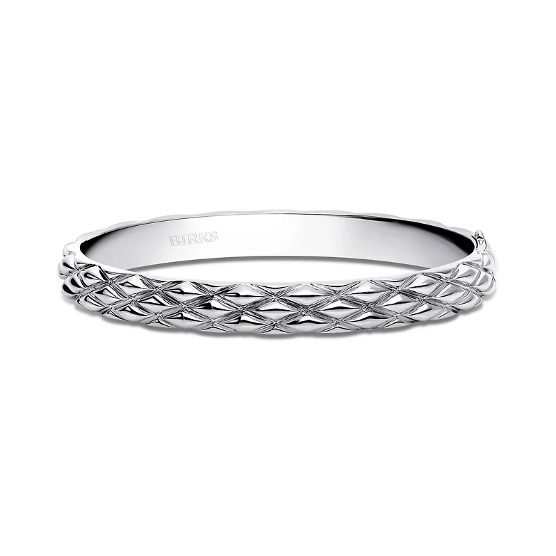 Silver Serpent Bangle, Large