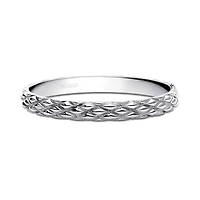 Silver Serpent Bangle, Large