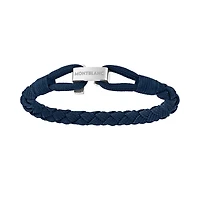 Wrap Me Blue Nylon and Stainless Steel Bracelet