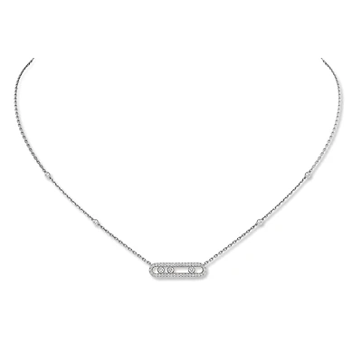 Baby Move White Gold and Diamond Pavé Pendant