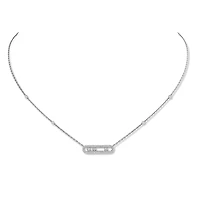 Baby Move White Gold and Diamond Pavé Pendant