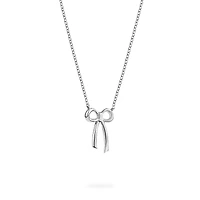 Sterling Silver Bow Pendant Necklace for Kids