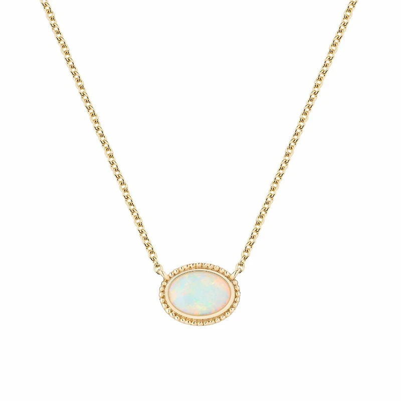 Yellow Gold and Opal Pendant