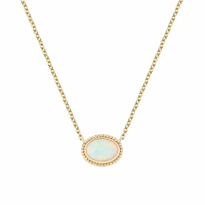 Yellow Gold and Opal Pendant
