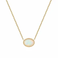 Yellow Gold and Opal Pendant