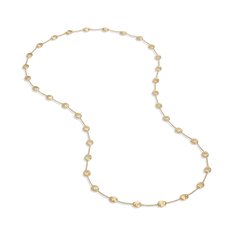 Siviglia Large Yellow Gold Station Necklace