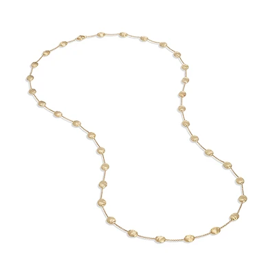 Siviglia Large Yellow Gold Station Necklace