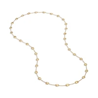 Siviglia Large Yellow Gold Station Necklace