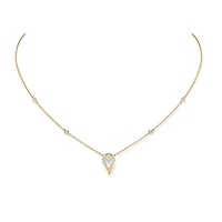 Fiery Yellow Gold and Diamond Pendant .10ct