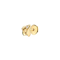 Bee De Chaumet Yellow Gold and Diamond Single Stud Earring