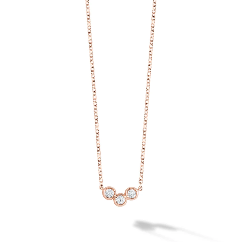 Diamond Splash Pendant Necklace, Rose Gold