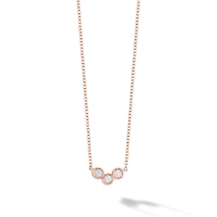 Diamond Splash Pendant Necklace, Rose Gold