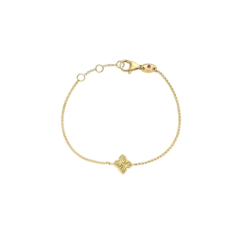 Arrabesque Small Yellow Gold and Diamond Bracelet