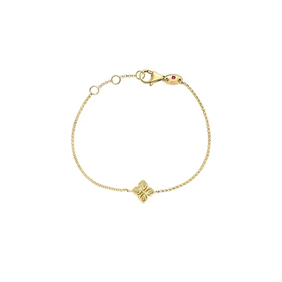 Arrabesque Small  Yellow Gold and Diamond Bracelet