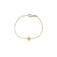 Arrabesque Small  Yellow Gold and Diamond Bracelet