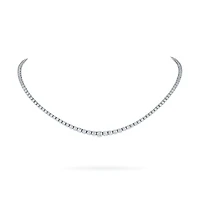 White Gold with Graduated Diamond Riviera Necklace