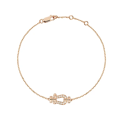 Force 10 Small Rose Gold and Diamond Pavé Bracelet