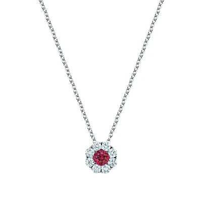 Ruby and Diamond Pendant