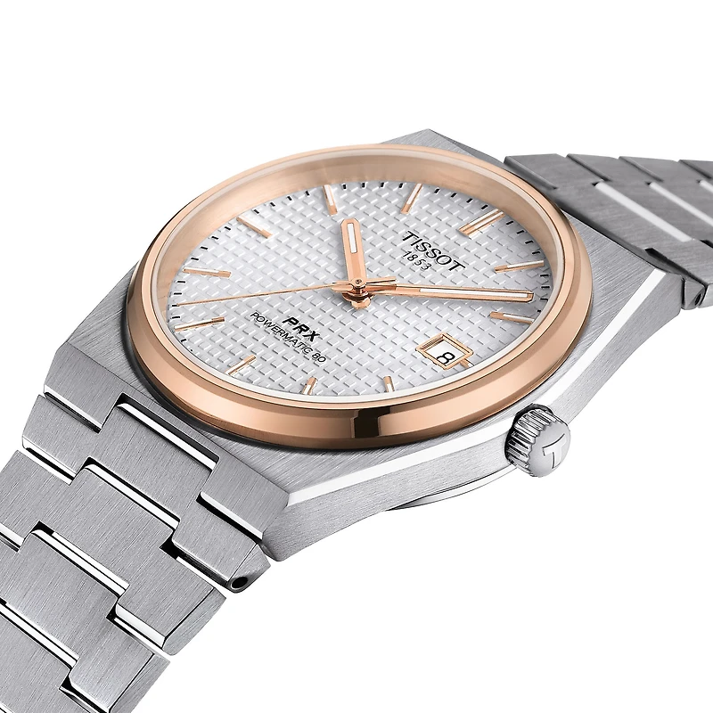PRX Automatic 40 mm Stainless Steel and Rose Gold PVD