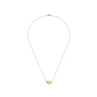 Menottes R8 Yellow Gold and Diamond Pavé Necklace