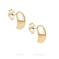 Yellow Gold Bombe Earrings
