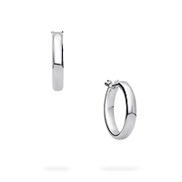 Sterling Silver 18 mm Huggie Earrings