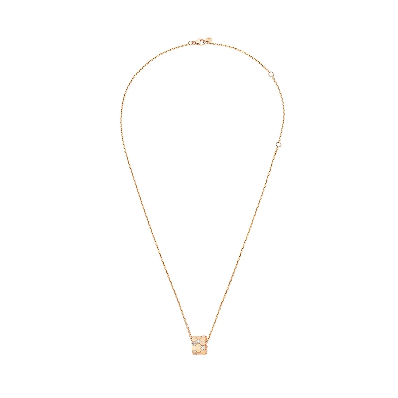 Bee de Chaumet Medium Rose Gold and Diamond Pendant