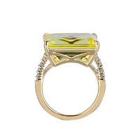Lemon Quartz Ring in Yellow Gold