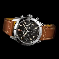 Classic AVI P-51 Mustang Automatic Chronograph 42 mm Stainless Steel