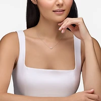 Diamond Splash Pendant Necklace, White Gold