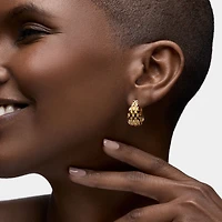 Yellow Gold Serpent Hoops, 15MM