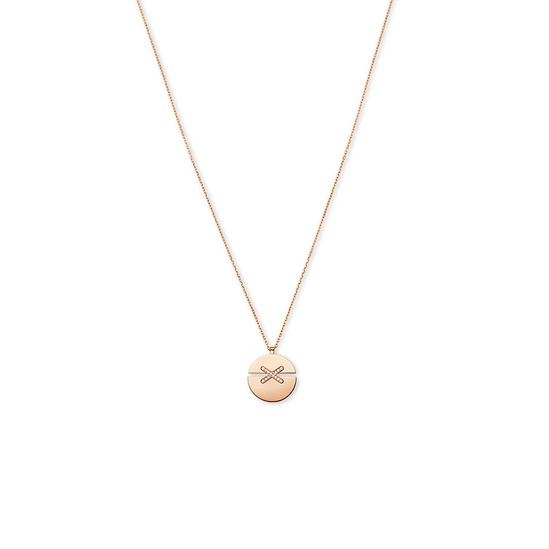 Jeux de Liens Harmony Large Rose Gold Diamond Necklace