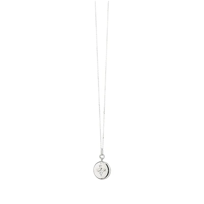 Classic Lockets Silver and White Saphire Queen Bee Pendant