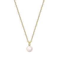 Yellow Gold and Freshwater Pearl Pendant for Kids