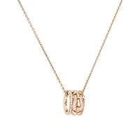 Force 10 Rise Small Rose Gold and Diamond Pavé Pendant