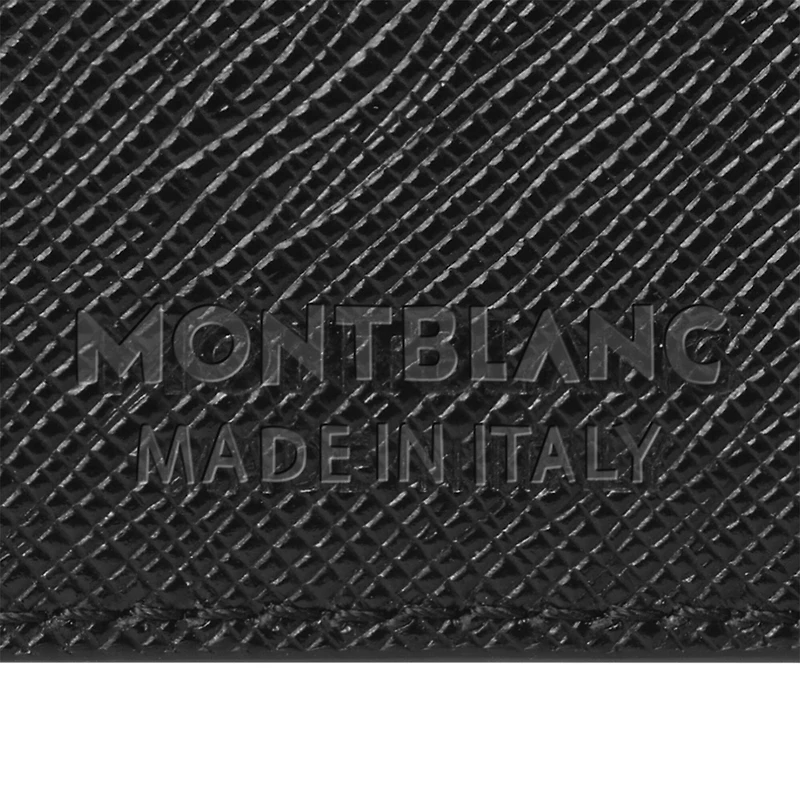 Sartorial Black 6 Card Wallet with Money Clip