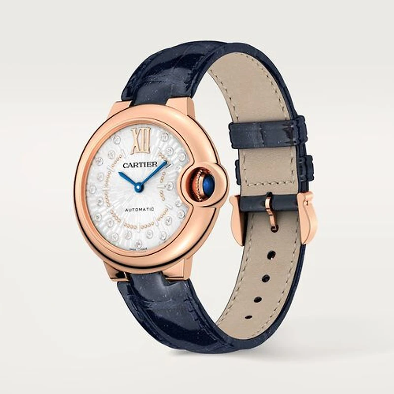Ballon Bleu de Cartier Automatic 33 mm Rose Gold and Diamond