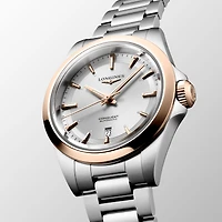 Conquest Automatic 30 mm Stainless Steel and Rose Gold Cap