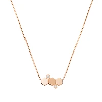 Bee De Chaumet Rose Gold and Diamond Pendant
