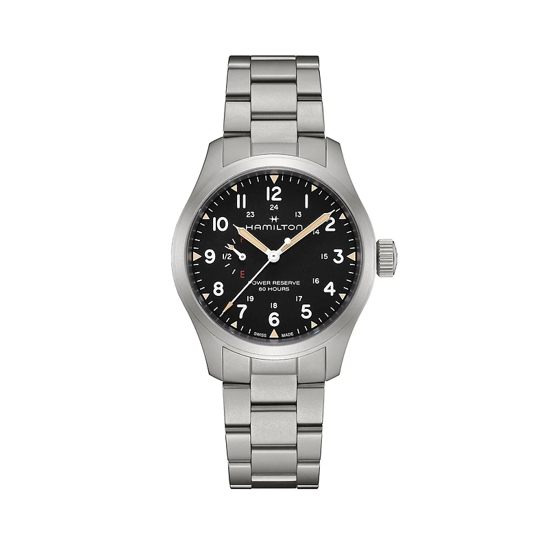 Khaki Field Power Reserve 40 mm Stainless Steel